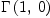 
\label{eq17}\Gamma \left({1, \: 0}\right)