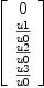 
\label{eq31}\left[ 
\begin{array}{c}
0 
\
{\frac{u 1}{u 0}}
\
{\frac{u 2}{u 0}}
\
{\frac{u 3}{u 0}}
