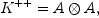 K^{++}=A\otimes A,