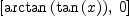 
\label{eq8}\left[{\arctan \left({\tan \left({x}\right)}\right)}, \: 0 \right]