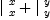 
\label{eq24}{|_{\  x}^{\  x}}+{|_{\  y}^{\  y}}