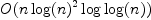 O(n\log(n)^2\log\log(n))
