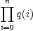 \prod_{i=0}^nq(i)