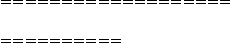 
\label{eq16}\begin{array}{@{}l}
\displaystyle
= = = = = = = = = = = = = = = = = = = 
\
\
\displaystyle
= = = = = = = = = = 
