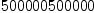 
\label{eq4}500000500000