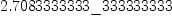 
\label{eq2}2.7083333333 \<u> 333333333