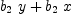 
\label{eq24}{{b_{2}}\  y}+{{b_{2}}\  x}