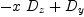 
\label{eq3}-{x \ {D_{z}}}+{D_{y}}