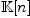\mathbb K[n]