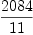 
\label{eq8}{2084}\over{11}