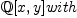 \mathbb{Q}[x,y] with 