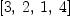 
\label{eq17}\left[ 3, \: 2, \: 1, \: 4 \right]