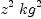 
\label{eq5}{{z}^{2}}\ {{kg}^{2}}