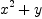 x^2 + y