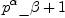 
\label{eq8}p^\alpha \<u> \beta + 1