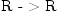 
\label{eq13}\mbox{\rm R - > R}