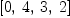 
\label{eq13}\left[ 0, \: 4, \: 3, \: 2 \right]