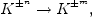 K^{\pm^n} \to K^{\pm^m},
