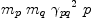 
\label{eq28}{m_{p}}\ {m_{q}}\ {{��_{pq}}^{2}}\  p