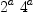 
\label{eq11}{{2}^{a}}\ {{4}^{a}}