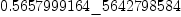 
\label{eq10}0.5657999164 \<u> 5642798584