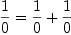 
\label{eq62}{\frac{1}{0}}={{\frac{1}{0}}+{\frac{1}{0}}}