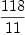 
\label{eq5}{118}\over{11}