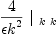 
\label{eq63}{4 \over{{�� k}^{2}}}\ {|_{\  k \  k}}