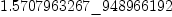 
\label{eq8}1.5707963267 \<u> 948966192
