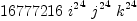 
\label{eq29}{16777216}\ {{i^{2}}^{4}}\ {{j^{2}}^{4}}\ {{k^{2}}^{4}}